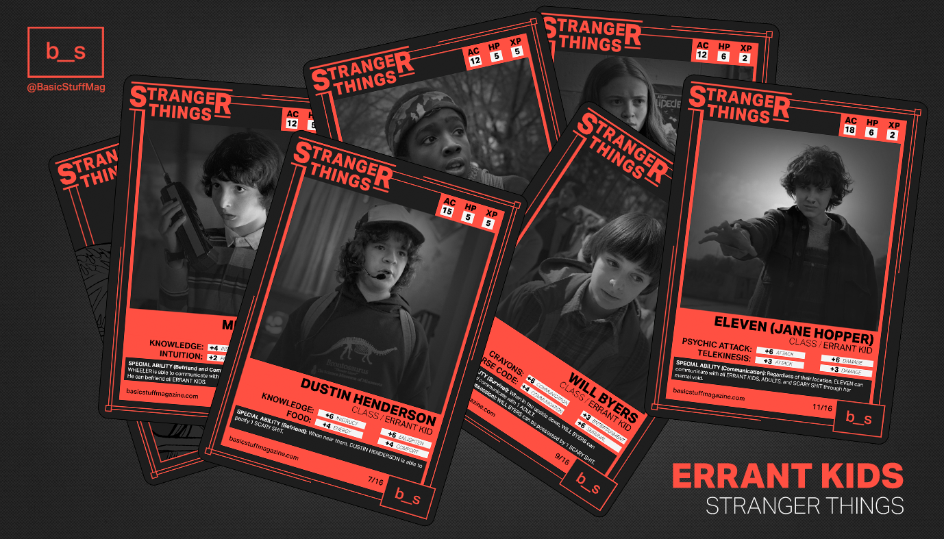 Stranger Things Playing Cards